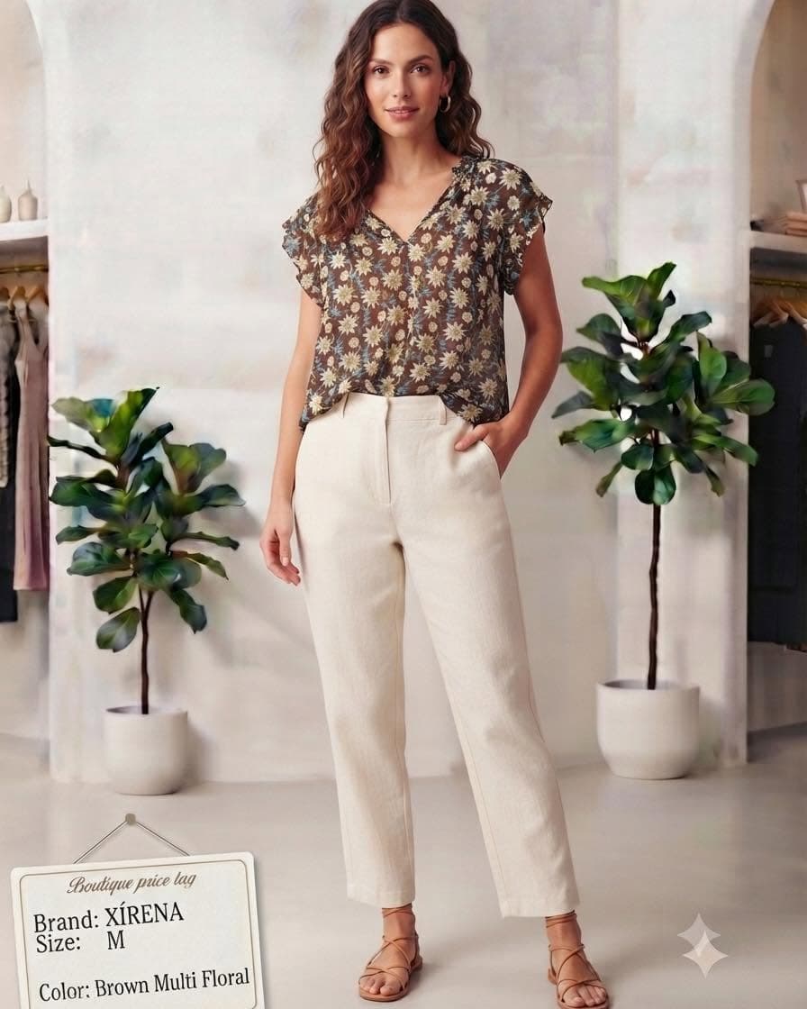 XÍRENA — Floral blouse